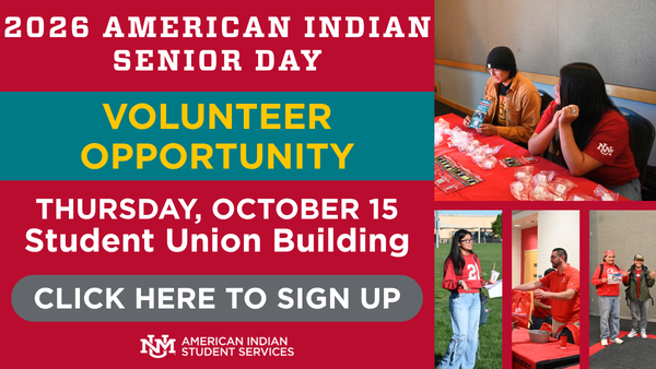 AISS staff and volunteers at the welcome table for American Indian Senior Day