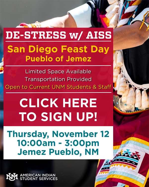 Destress w/ AISS Jemez Feast Update